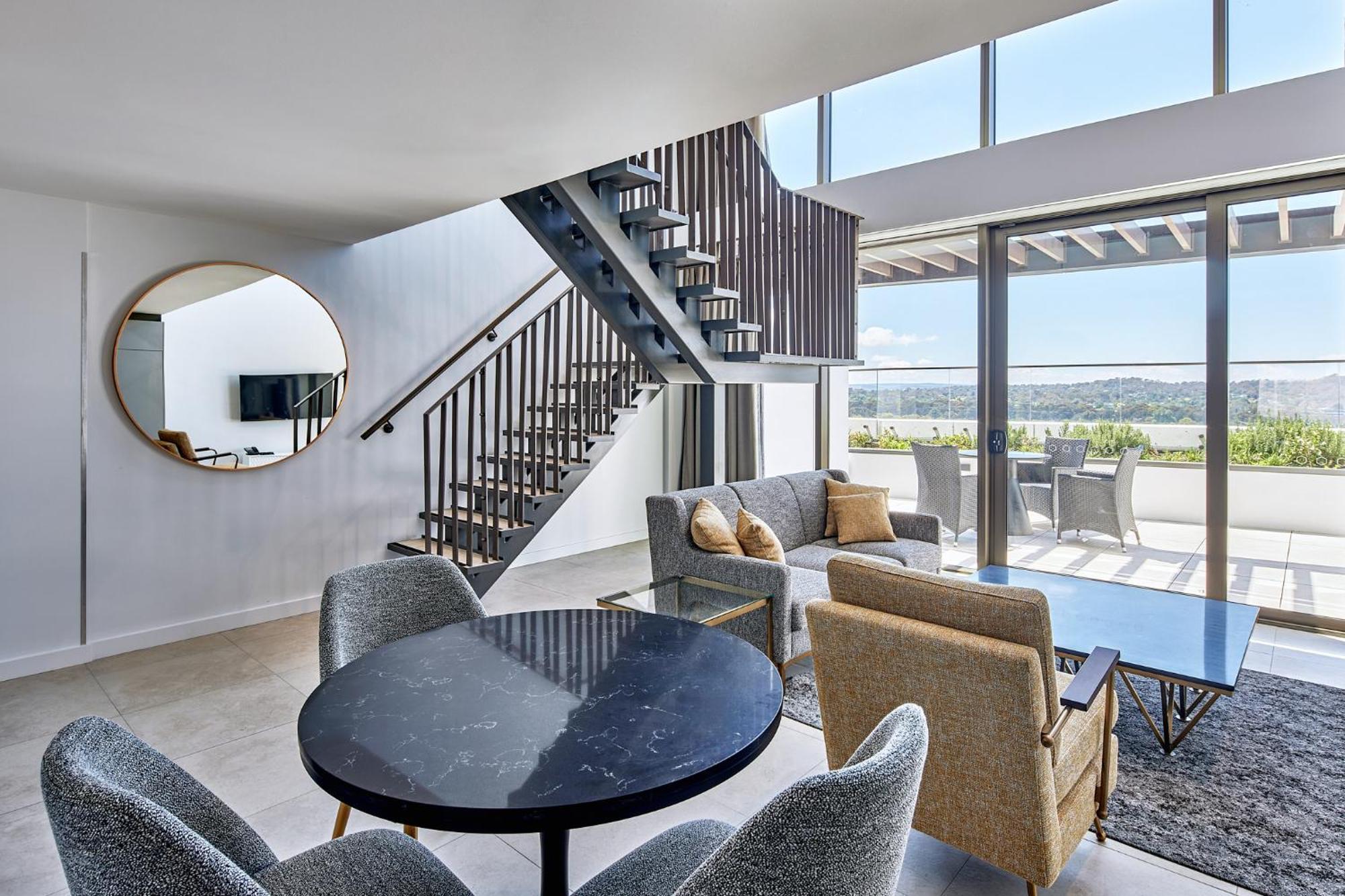 Meriton Suites Canberra Exterior photo The interior of a typical apartment at The Standard